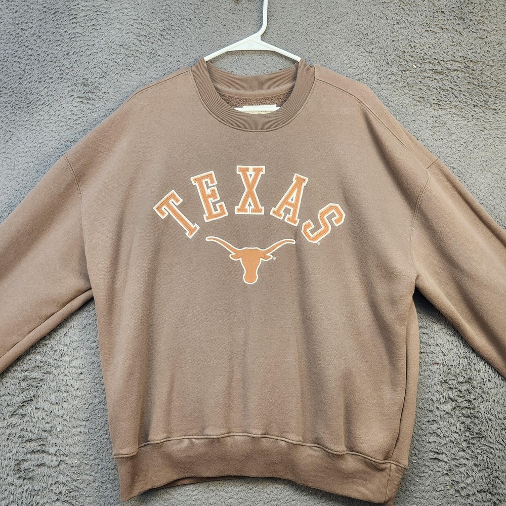 Hollister Brown Texas Longhorns Pullover Sweatshirt